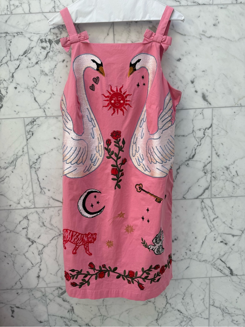 Anthropologie Embroidered Mini Shift Dress - Picture 8 of 14